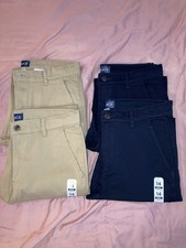 Children's Place Boys Chino Pants Size 14 Skinny Stretch Lot 4 pair