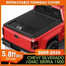 5.8ft Retractable Tonneau Cover For 2009-2026 Chevy Silverado Gmc Sierra 1500 5.8ft Retractable Tonneau Cover For 2009-2026 Chevy Silverado Gmc Sierra 1500