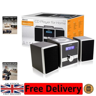 Elegante Mini HiFi CD Anlage mit AUX, Fernbedienung & Snooze Timer - MCA-230