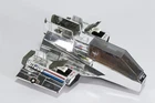 1984 GI Joe Sky Patrol Sky Sharc Vehicle Chrome Silver - Missing Missiles