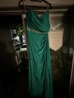 Rare HTF Sherri Hill Green Jeweled Prom Ball Pageant Evening Formal Dress — photo 2