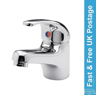 PLS Single Lever Bathroom Basin Mixer Tap Chrome Single Hole Motorhome - CT201