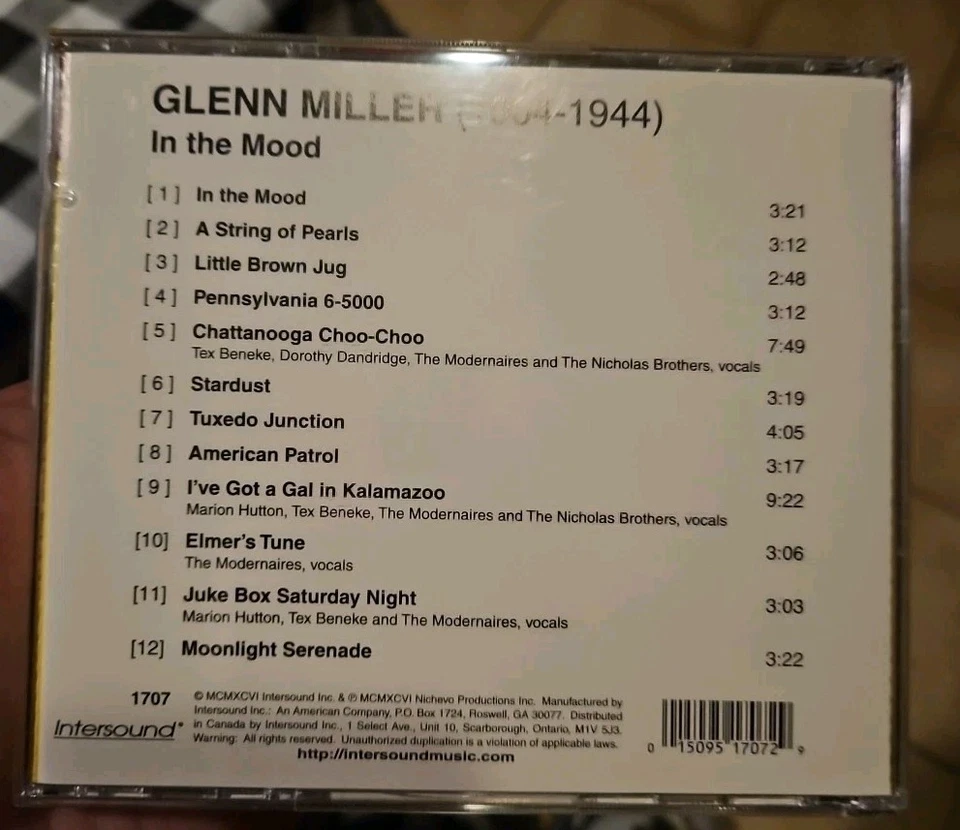 In the Mood - Original Recordings - Audio CD - VERY GOOD - Glenn Miller Foto 4 de 4