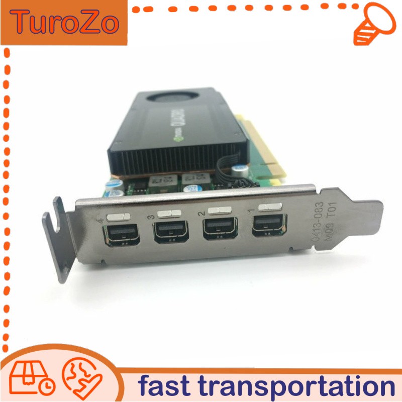 K1200 PNY NVIDIA QUADRO 4GB GDDR5 PCIe x16 显卡- Open box