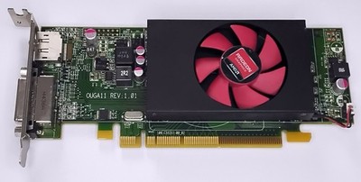PCIe x8 LP Grafikkarte Dell, AMD Radeon R5 240, 1 GB GDDR3, DVI DP, gebraucht