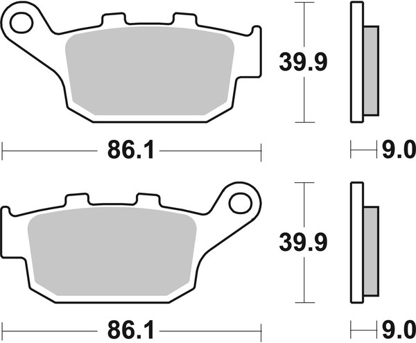 Bremsbelagsatz Scheibenbremse Prime - Sinter - SP Brembo 07HO53SP FüR Suzuki SV-image
