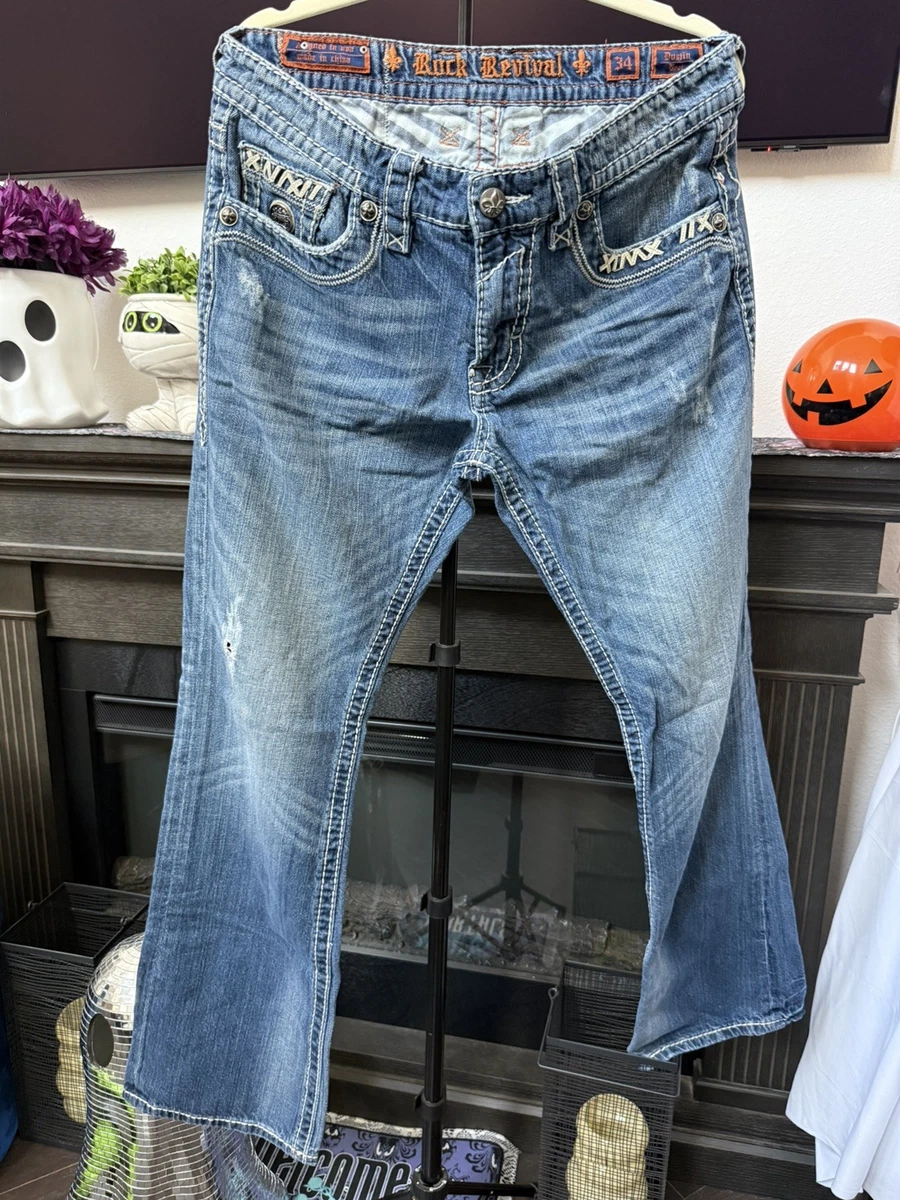 Rock Revival Zip Cotton Jeans for Men for sale | eBay
