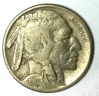 1917 5c Buffalo Nickel Rare Five Cents US Coin Philadelphia