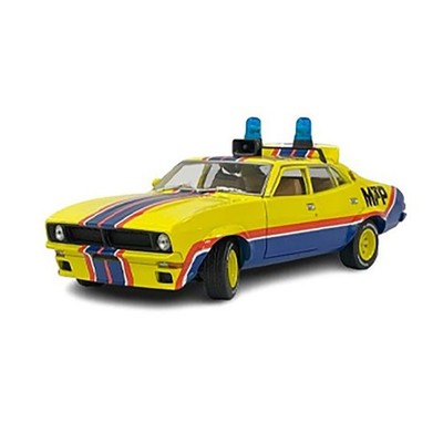 1974 FORD FALCON M.F.P. #08 BIG BOPPER XB POLICE YELLOW 1:18 SCALE