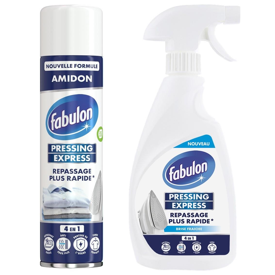 FABULON Pressing Express Aérosol anti-plis et Pistolet de Repassage Haute Précision
