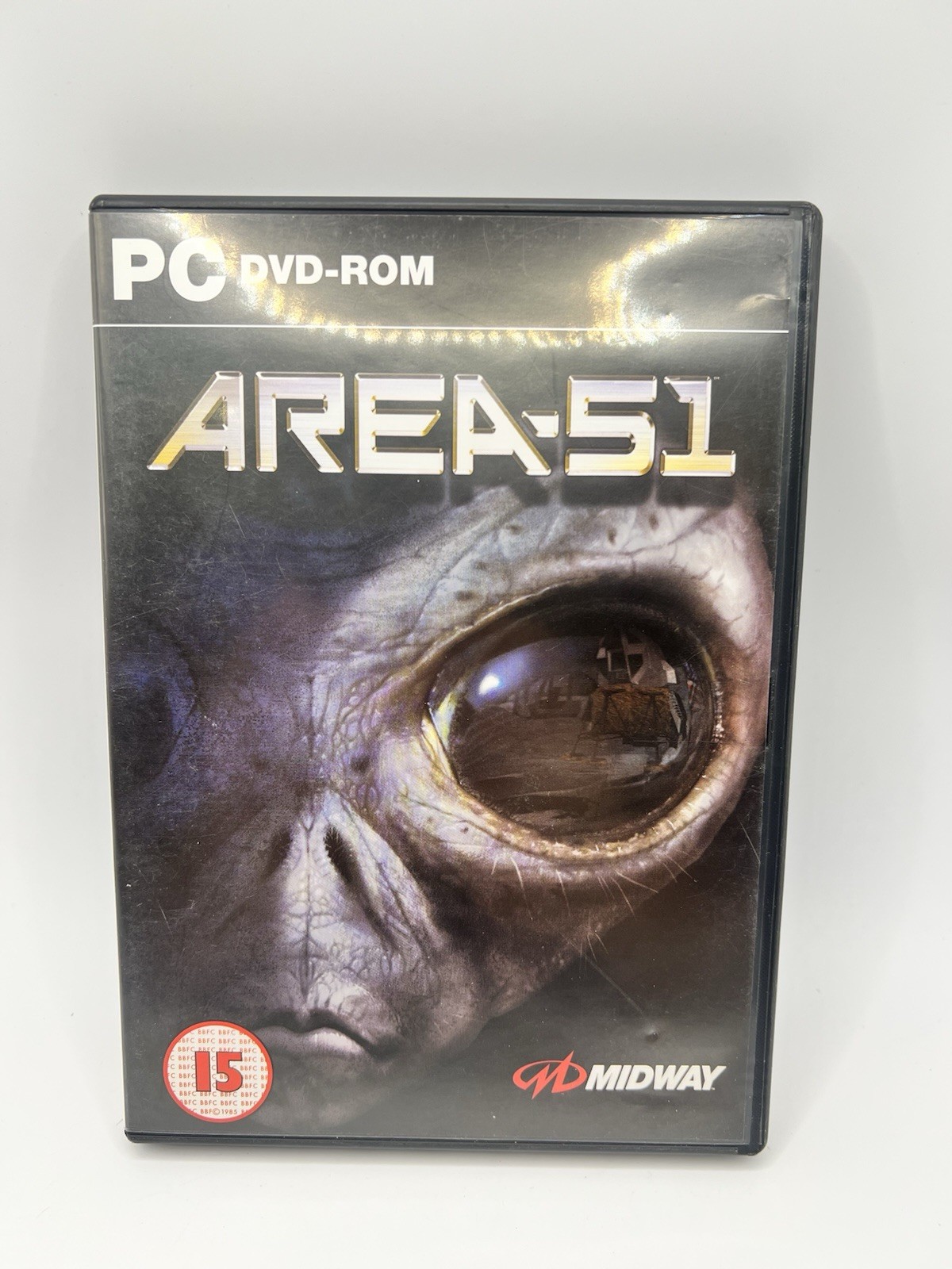 Area 51 PC Game DVD-Rom Midway Alien Shooter Complete Windows XP 2000 Retro
