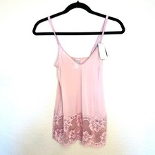 Wacoal Women's Tan V-Neck Light Lacy Camisole Tank Tops Size Medium