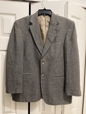 Bert Pulitzer Vintage Silk Houndstooth Blazer Jacket 38 Short