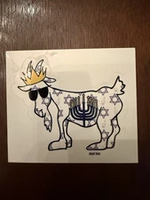 GOAT USA Hanukah Goat Sticker. Single Sticker. Brand New.