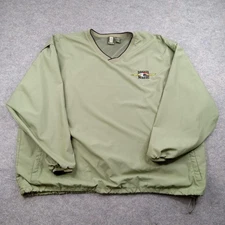 Hartwell Jacket Mens 2XL Sage Green V Neck Windbreaker Pullover Dakota Magic