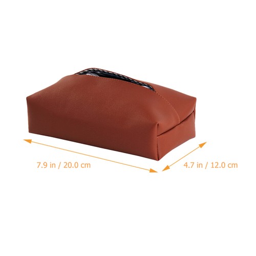 Funda de pañuelos de escritorio caja dispensadora soporte servilletero contenedor de papel - Imagen 7 de 12