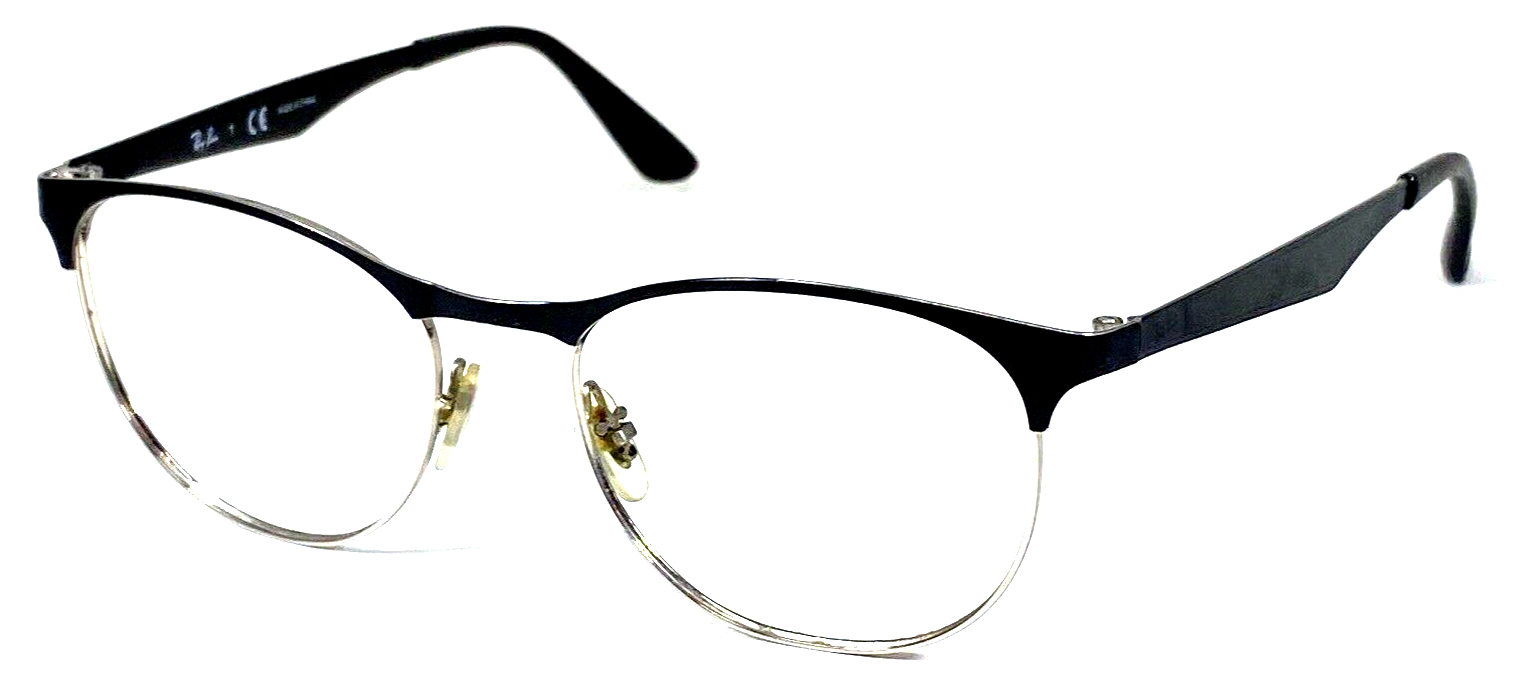RAY-BAN RB6365 2861 Black/Silver Split 51-17-145 Eyeglasses Frame