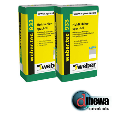 weber.tec 933 (Deitermann HKS) Hohlkehlspachtel & Egalisierspachtel 2x25kg Sack