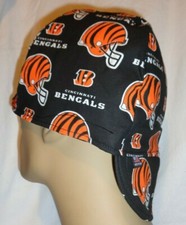 NFL Cincinnati Bengals Custom Made Construction, Welder, Pipe-fitter, Biker Hat