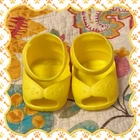 Stylish Vintage Cabbage Patch Kids Girl Yellow Sandals Jakks 14 Inch Doll