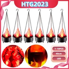 1-10x LED Künstliche Flammenlicht Dynamisch Feuer Effektlicht Hänge Flamme Licht
