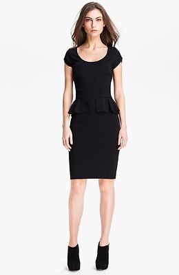 open lace back dress Rebecca Taylor Sunburst Pleat Dress