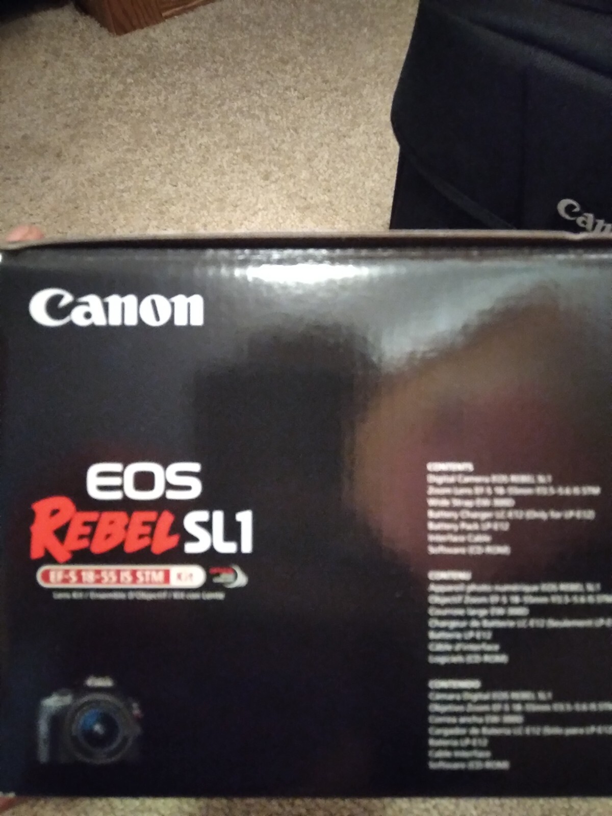 New Canon EOS Rebel SL1 DSLR Camera and EF-S 18-55mm Lens Kit- Black