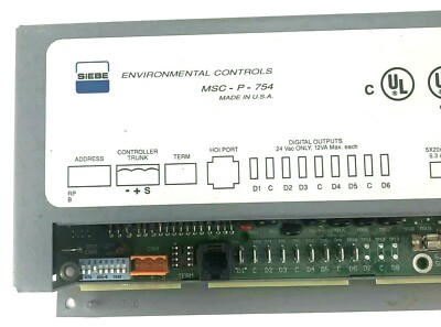 Invensys Robertshaw MSC-P-754 Open Energy Management Interface Controller Siebe