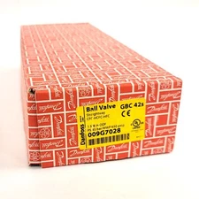 Danfoss 009G7028 Refrigerant Shut-Off Ball Valve 1-5/8" ODF Solder 650psig/45bar