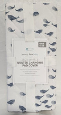 Pottery Barn Baby Jack Whale Quilted Changing Pad Cover One Size White Multi