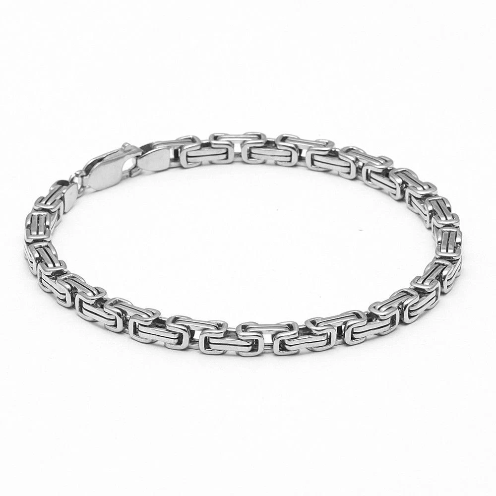 Solid 950 Platinum Unisex Bracelet Vintage Platinum King Bracelet 8