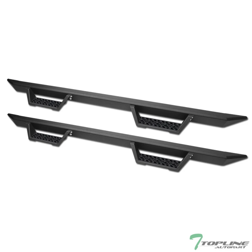 Topline For 2009-2018 Dodge Ram Crew Cab Modular Drop Step Nerf Bars - Matte Blk Foto 3 de 4