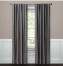 Threshold Linen Aruba Blackout Window Panel ~ 50" × 84" ~ Radiant Charcoal Gray