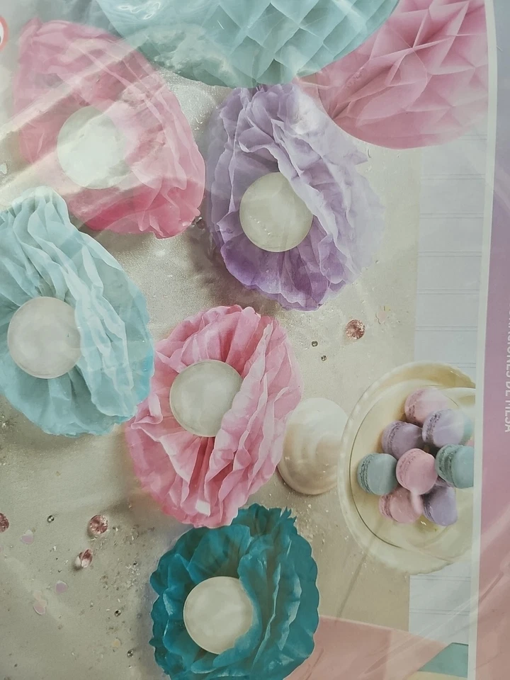 Shimmering Mermaids Little Kids Birthday Party Centerpiece Table Decorating Kit - Image 2 of 4