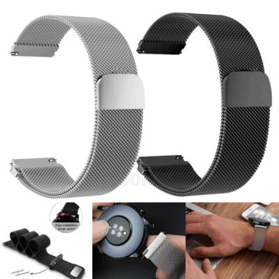 Magnetic Milanese Armband Für Samsung Galaxy Watch 5 4 3 40/44mm 41/45/42/46mm