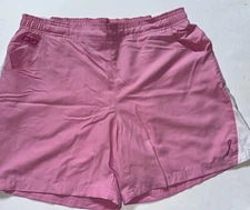 RBX Athletic Shorts Pink Elastic Waist With Drawstring Size M Pink Ribbon 