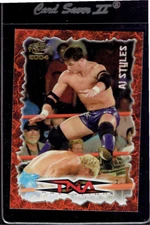 2004 Pacific AJ Styles Rookie TNA WWE Rookie RC Gold Letter Variant GEM TNA B