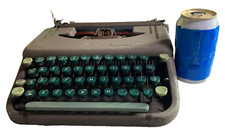 Antique Art Deco 1930s Thin Compact Micro Typewriter Typer Writer Smith Corona thumbnail