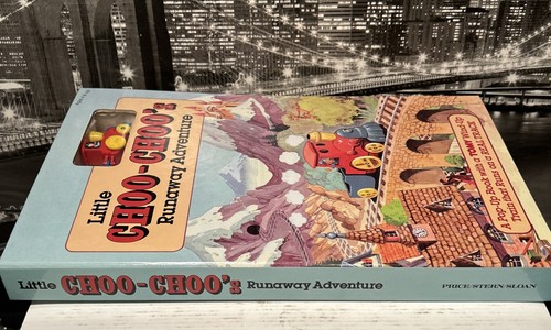 1985 Little Choo Choo’s Runaway Adventure Rare Pop Up Book W/ Tomy Wind Up Train - Picture 22 of 22