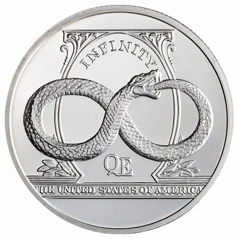 2 oz .9999 Silver Round 2022 The Awakening: Infinity Snake