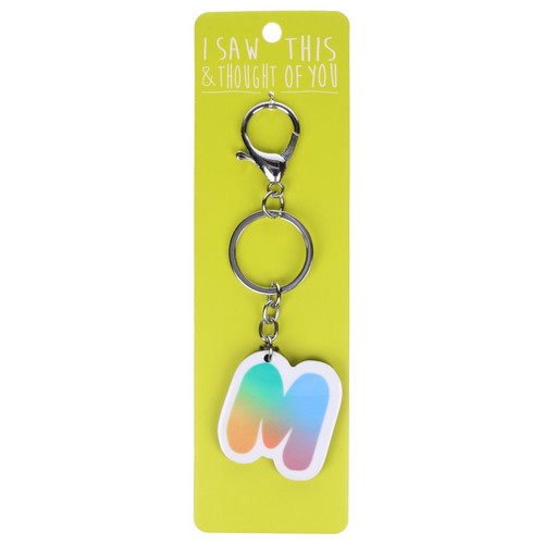 Alphabet Initial Keyring Kids Colourful Personalised Letter Name Tag Charm - Picture 26 of 51