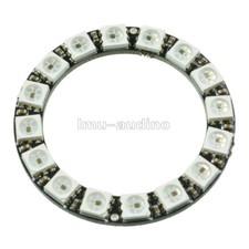 16bit WS2812B 5050 RGB LED Ring RGB LED  Integrated Drivers 45mm for Arduino