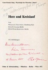 HEART DOCTORS Otto H. Gauer & Walter Brendel & K. O. Hartmann autographs, signed