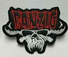 DANZIG SKULL DIE-CUT EMBROIDERED  PATCH