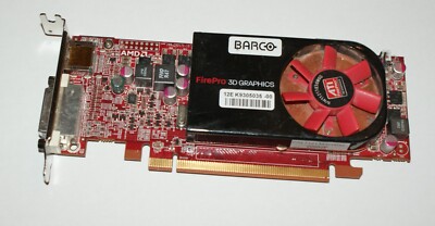 BARCO ATi FirePro V3800 512Mb 3D DVI/DisplayPort PCIE Low Profile Grafikkarte