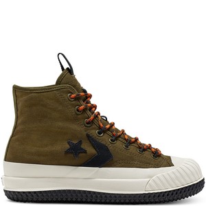 olive high top converse