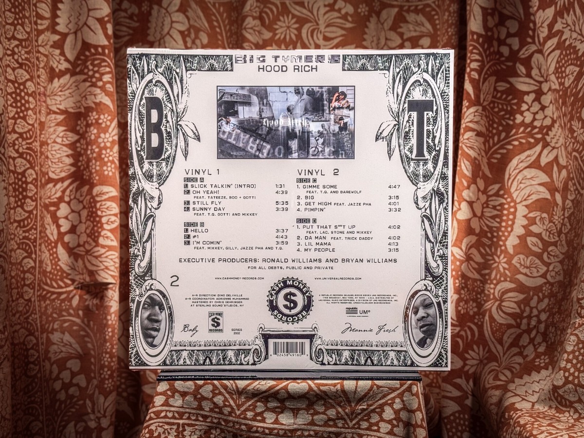 SEALED Big Tymers Hood Rich BLUE vinyl lil wayne juvenile