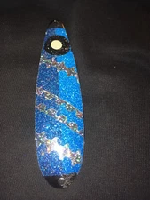 High Percentage Salmon Trolling Spoon With Hyper Vis Tape Not Paint 4 3/4”.