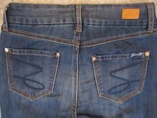 Seven7 Jeans Womens 2 Blue Denim Skinny High Rise Tummyless Dark Wash 27x29