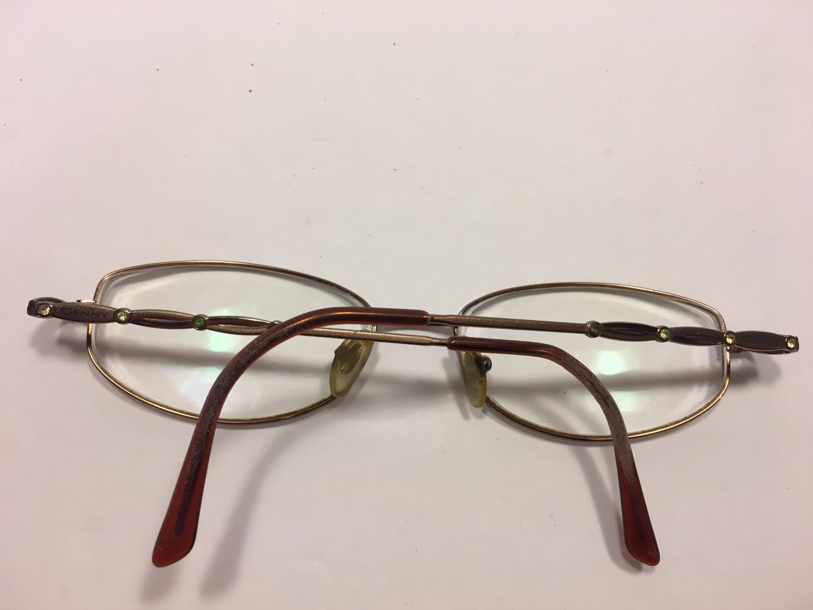 Genny Eyeglasses Italy 53*16*135 776B 5339 Rose Gold Vintage Glasses